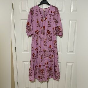 NWT Pink Chicken women’s indira dress Lavender Poppy